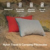 image:imageCoop Home Goods UltraTech Pillow Protector for Memory Foam Pillows Waterproof Pack of 2 Queen Size Pillow Covers OekoTex Certified Breathable Zippered Covers Machine WashableTravel Red