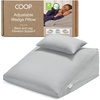 image:imageCoop Home Goods Adjustable Wedge Pillow Ergonomic Memory Foam Pillow for Elevated Leg amp Back Support Pregnancy Acid Reflux Sleep Comfort amp Recovery CertiPURUS amp GreenGuard Gold Certified