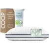 image:imageCoop Home Goods Eden Bed Pillow Queen Size for Sleeping on Back Stomach and Side Sleeper Medium Soft Memory Foam Cooling Gel  CertiPURUSGREENGUARD GoldClassic