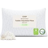 image:imageCoop Home Goods Original Toddler Adjustable Pillow Soft Breathable 19 x 13 Washable Mini Bed Pillow with Premium Memory Foam and Zippered Cover CertiPURUSGREENGUARD GoldOriginal