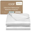 image:imageCoop Home Goods UltraCool Waterproof Mattress Protector Twin Cooling Mattress Protector Machine Washable Cooling Bed Cover Whisper Quiet Waterproof Bed Cover Twin 39x75Twin XL