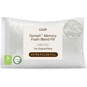image:imageCoop Home Goods Extra Oomph AC Fill GelInfused Memory Foam amp Poly Fill Extra Fill Bag Refill for Eden Memory Foam Pillow GREENGUARD Gold and CertiPURUS CertifiedExtra Oomph for Original Pillow