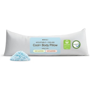 image:imageCoop Home Goods Original Adjustable Body Pillow 20x54 Long Pillow for Back Shoulder Hip and Knee Support Side Sleeper Body Pillows for Adults with Memory Foam amp Washable CoverCool Body Pillow
