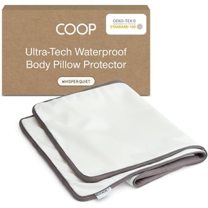 image:imageCoop Home Goods UltraTech Pillow Protector for Memory Foam Pillows Waterproof Pack of 2 Queen Size Pillow Covers OekoTex Certified Breathable Zippered Covers Machine WashableBody