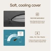 image:imageCoop Home Goods AirJustable Travel Neck Pillow Inflatable Adjustable Support for Neck amp Chin Compact Soft Memory Foam Comfort Airplane Travel Essentials Cooling amp Washable Cover
