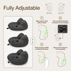 image:imageCoop Home Goods AirJustable Travel Neck Pillow Inflatable Adjustable Support for Neck amp Chin Compact Soft Memory Foam Comfort Airplane Travel Essentials Cooling amp Washable Cover
