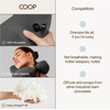 image:imageCoop Home Goods AirJustable Travel Neck Pillow Inflatable Adjustable Support for Neck amp Chin Compact Soft Memory Foam Comfort Airplane Travel Essentials Cooling amp Washable Cover