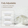 image:imageCoop Home Goods Extra Oomph Fill CrossCut Memory Foam Medium Density Pillow Fill Extra Fill Bag Refill to Customize Your Premium Adjustable Pillow GREENGUARD Gold and CertiPURUS CertifiedExtra Oomph Firm for Original Pillow