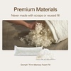 image:imageCoop Home Goods Extra Oomph Fill CrossCut Memory Foam Medium Density Pillow Fill Extra Fill Bag Refill to Customize Your Premium Adjustable Pillow GREENGUARD Gold and CertiPURUS CertifiedExtra Oomph Firm for Original Pillow