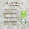 image:imageCoop Home Goods Extra Oomph Fill CrossCut Memory Foam Medium Density Pillow Fill Extra Fill Bag Refill to Customize Your Premium Adjustable Pillow GREENGUARD Gold and CertiPURUS CertifiedExtra Oomph for Original Pillow