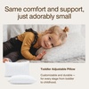 image:imageCoop Home Goods Original Adjustable Toddler Pillow and UltraTech Waterproof Protector White Bundle Breathable Mini Pillow for Kids with Adjustable Support and Premium Memory FoamWhite