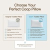 image:imageCoop Home Goods Original Adjustable Toddler Pillow and UltraTech Waterproof Protector White Bundle Breathable Mini Pillow for Kids with Adjustable Support and Premium Memory FoamGrey