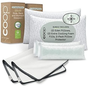 image:imageCoop Home Goods Eden Pillow amp Protector King Bundle Set Includes 2 Eden Pillows amp 2 UltraTech Waterproof Pillow Protectors